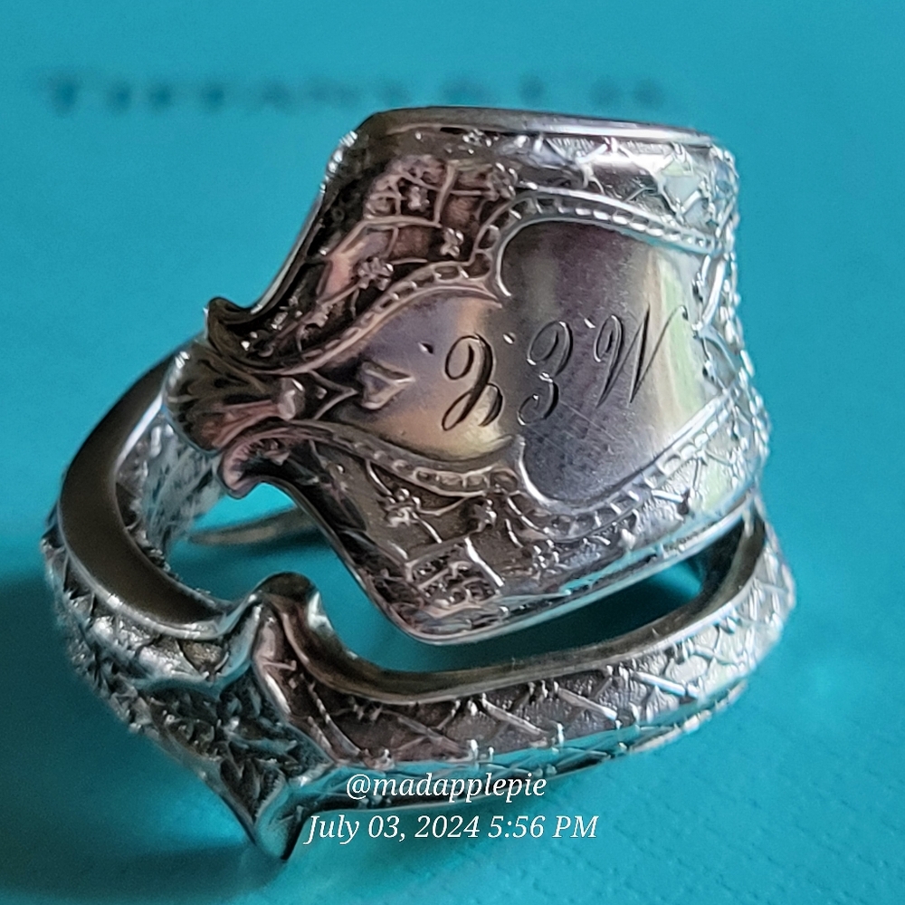 1872 Tiffany & Co. Persian Nut Pick Ring Sterling Silver Luxury Vintage #155 - Picture 6 of 15